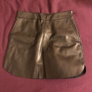 Faux Leather Mini Skirt